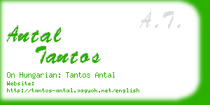 antal tantos business card